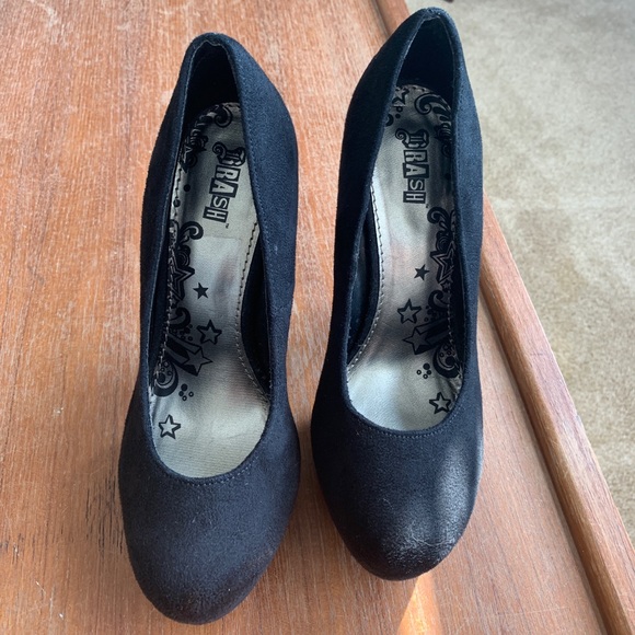 Black Suede heel - Picture 4 of 4